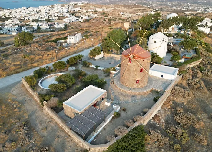 Marketos Windmill And Houses